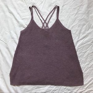Purple Sweater Tank Top
